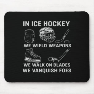 Ice Hockey Armor Gear Up Like A Gladiator On Blade Mouse Pad