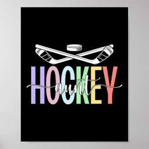 Ice Hockey Aunt Boho Ice Hockey Player Auntie Poster