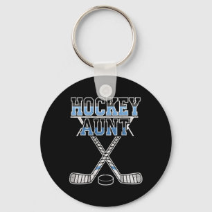 Ice Hockey Aunt Proud Auntie Of Player Goalie Spor Key Ring