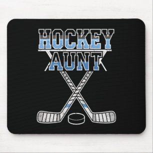 Ice Hockey Aunt Proud Auntie Of Player Goalie Spor Mouse Pad