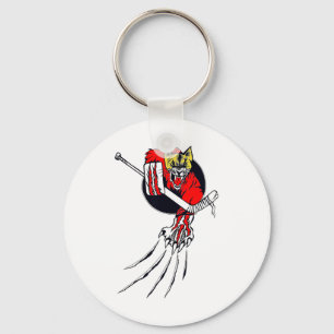 Ice Hockey Beast Goalie Cat Goaltender Men Women K Key Ring