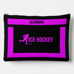 Ice Hockey Birthday Gift, Ice Hockey Player Girl, Accessory Pouch