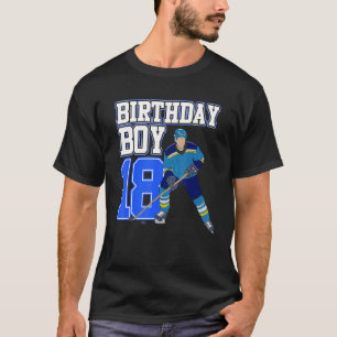 Ice Hockey Boy 18th Birthday Sports Player Coach G T-Shirt
