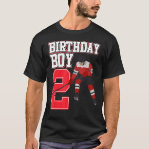 Ice Hockey Boy 2nd Birthday Sport  Player Coach Gr T-Shirt