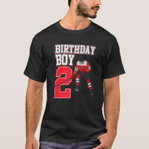 Ice Hockey Boy 2nd Birthday Sport  Player Coach Gr T-Shirt