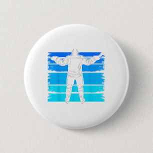 Ice Hockey Boys Number 1 1st Birthday 1 Year Old H 6 Cm Round Badge
