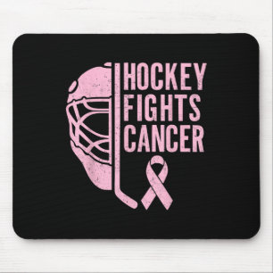 Ice Hockey Breast Cancer Awareness Player Pink Spo Mouse Pad