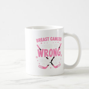 Ice Hockey Breast Cancer Warrior Survivor Coffee Mug