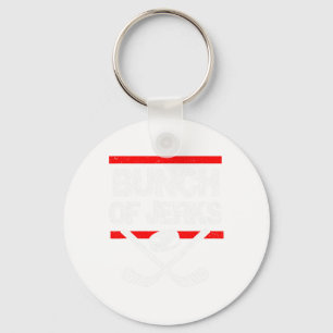 Ice Hockey Bunch Of Jerks Key Ring