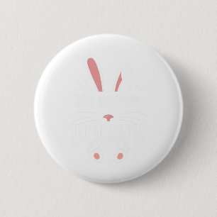 Ice Hockey Bunny Funny Matching Easter Bunny Egg H 6 Cm Round Badge