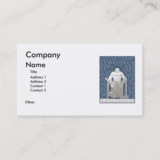 Ice Hockey Business Card (Front)