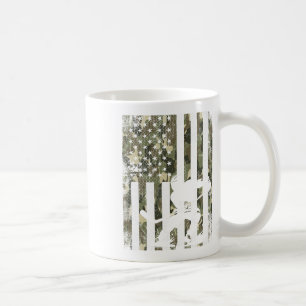 Ice Hockey Camouflage Usa Flag Hockey Player Hocke Coffee Mug