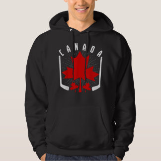 Ice Hockey Canadian Pride Maple Leaf Country Canad Hoodie