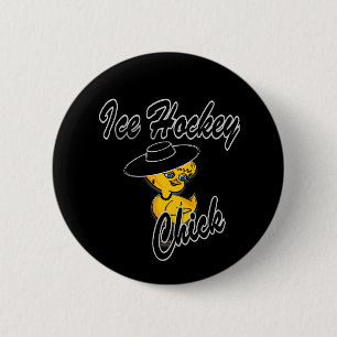 Ice Hockey Chick #4 6 Cm Round Badge