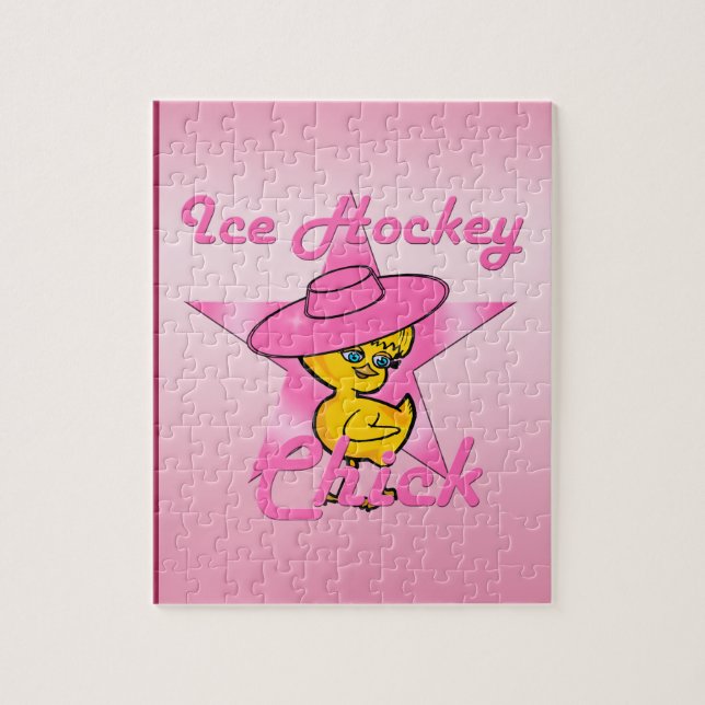 Ice Hockey Chick #8 Jigsaw Puzzle (Vertical)