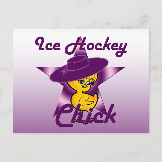 Ice Hockey Chick #9 Postcard (Front)