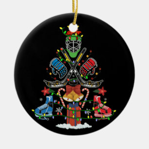 Ice Hockey Christmas Ornament Tree Funny Xmas Gift