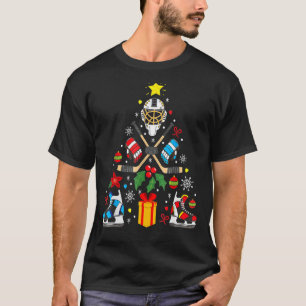 Ice Hockey Christmas Ornament Tree Xmas Boys T-Shirt