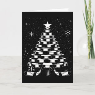 Ice Hockey Christmas Tree For Sports Lovers Player Card