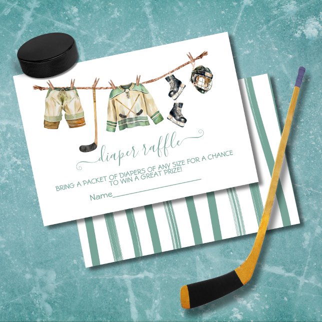 Ice Hockey clothesline Diaper Raffle card (Creator Uploaded)