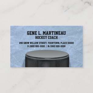 Ice Hockey Coach Business Card