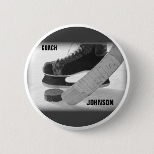 Ice Hockey Coach Thank You 6 Cm Round Badge