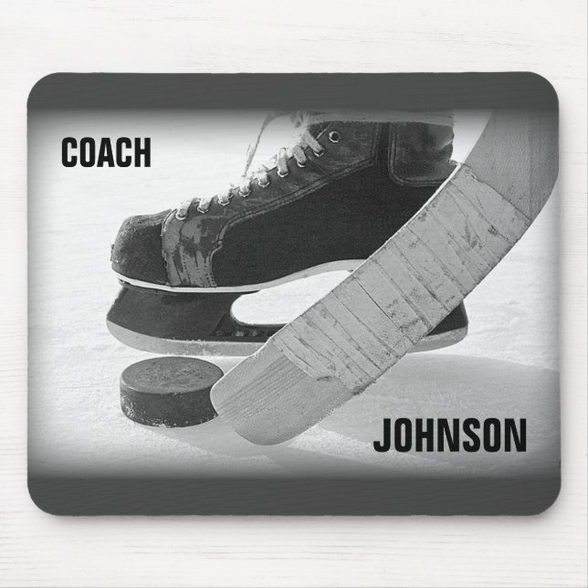 Ice Hockey Coach Thank You Mouse Pad (Front)
