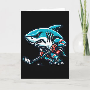 Ice Hockey Cool Shark Fierce Power Play Card