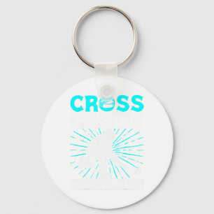 Ice Hockey Cross Checking Is How I Hug Player Team Key Ring