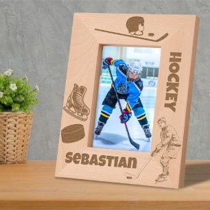 Ice Hockey Custom Name Etched Frames