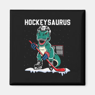 Ice Hockey Dinosaur Hockey Boy Kids Hockey Hockeys Magnet