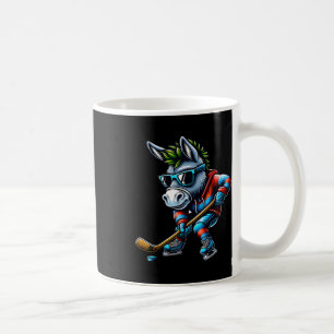 Ice Hockey Donkey Playing Cool Sports Coffee Mug