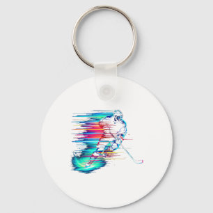 Ice Hockey Dynamic Key Ring