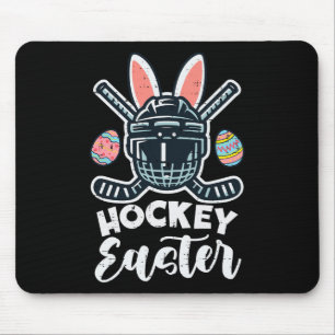 Ice Hockey Easter Helmet Puck Sports Men Boys Kids Mouse Pad