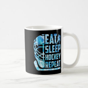 Ice Hockey Eat Sleep Hockey Repeat Funny Youth Boy Coffee Mug