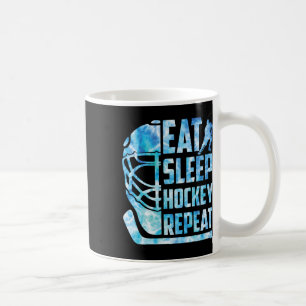 Ice Hockey Eat Sleep Hockey Repeat Funny Youth Boy Coffee Mug