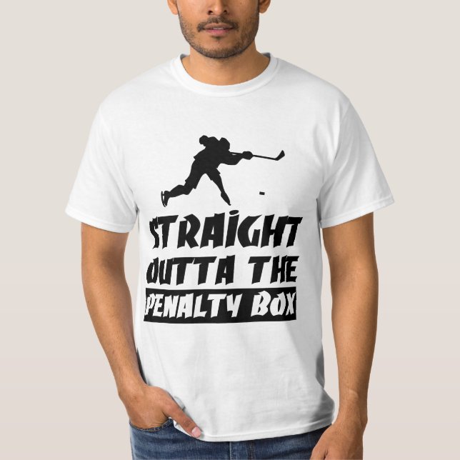 Ice Hockey Enforcer Penalty Box  T-Shirt (Front)