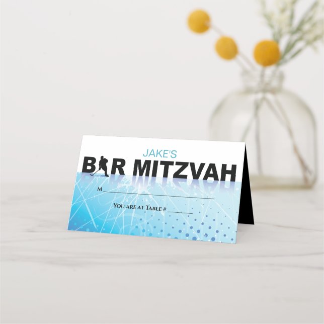 ICE HOCKEY Escort Table Number Seating Card (Front)