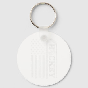 Ice Hockey Fan Players Patriotic Ice Hockey Americ Key Ring