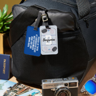 Ice Hockey Fans Luggage Tag