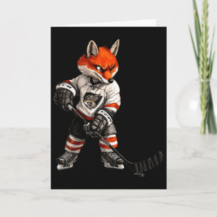Ice Hockey Fox  Card