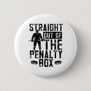 Ice Hockey Funny Penalty Box 6 Cm Round Badge