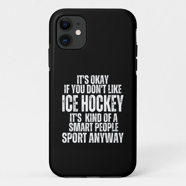 ICE HOCKEY FUNNY QUOTES Case-Mate iPhone CASE (Back)