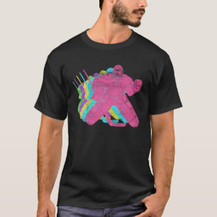 Ice Hockey Goalie 80s Colors 1980s T-Shirt