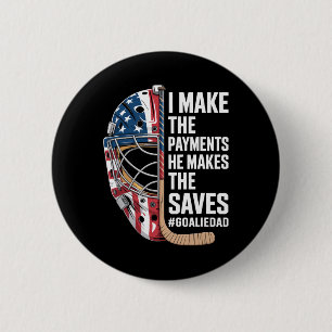 Ice Hockey Goalie Dad 6 Cm Round Badge