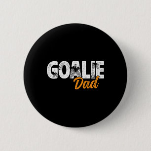 Ice Hockey Goalie Dad Of A Hockey Goalkeeper Fathe 6 Cm Round Badge