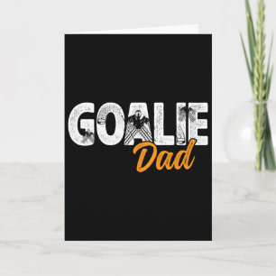 Ice Hockey Goalie Dad Of A Hockey Goalkeeper Fathe Card