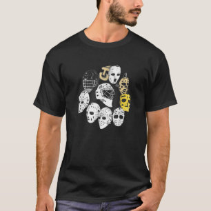 Ice Hockey Goalie Evolution Vintage Retro Modern M T-Shirt