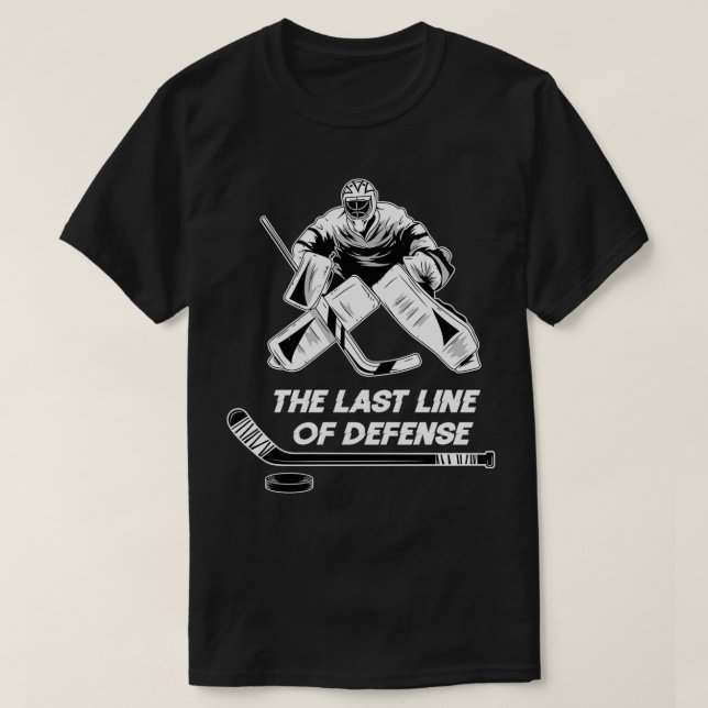 Ice Hockey Goalie Funny Keeper Player Team Jersey  T-Shirt (Design Front)