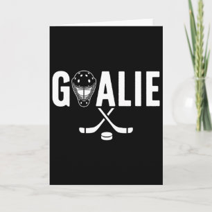 Ice Hockey Goalie Goaltender Ice Hockey Goalkeeper Card